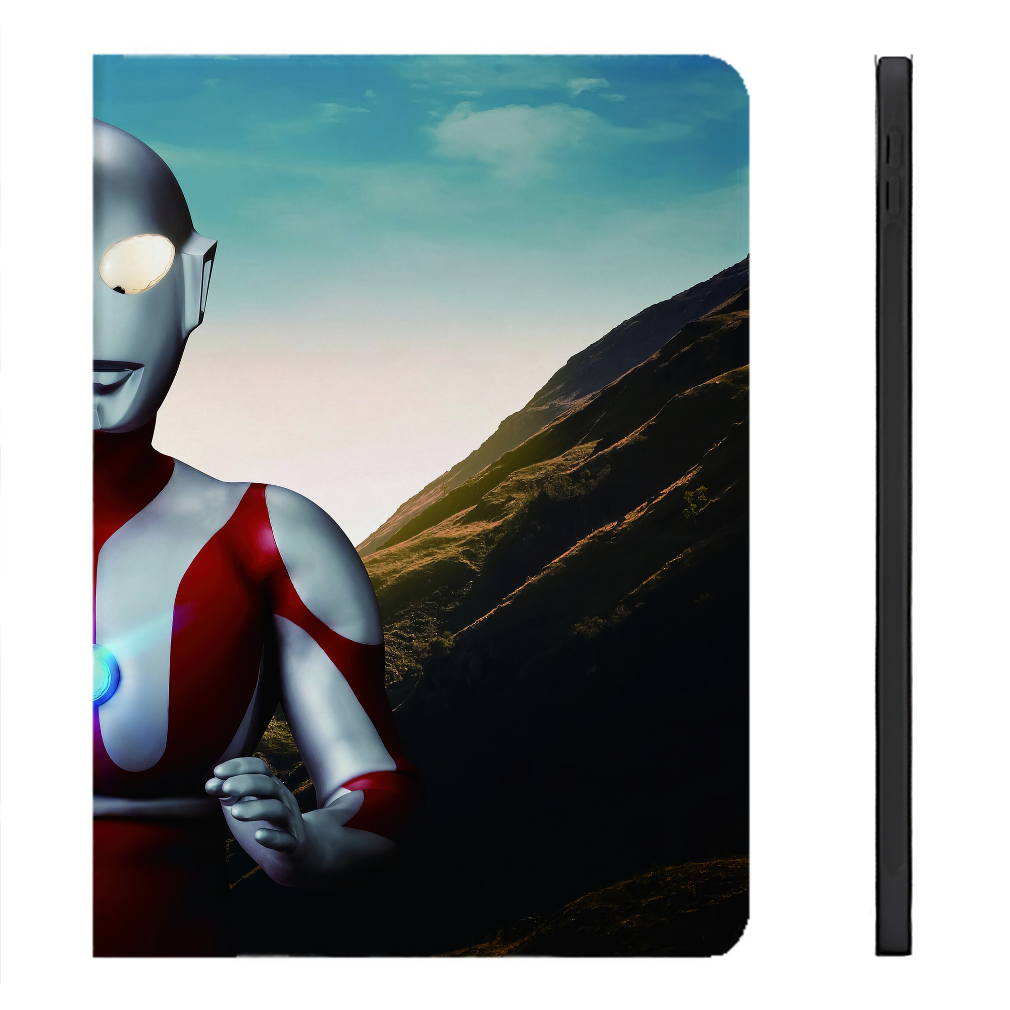 （画像用） ウルトラマン Ultraman IPadケース ペンホルダー付き ブックスタイルデザイン